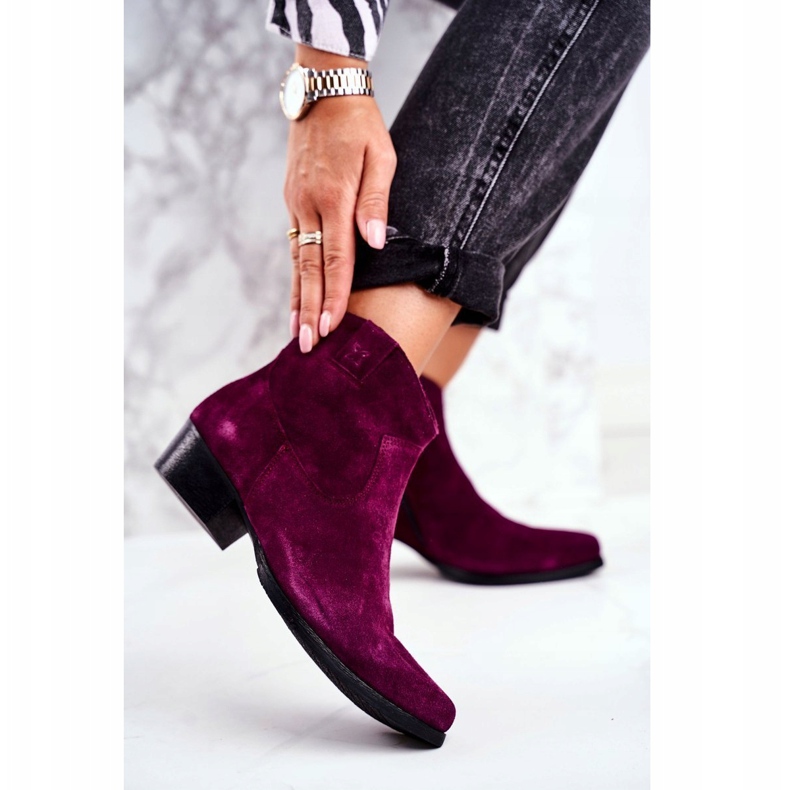 Bottes Femme Daim Maciejka Violet 04289-05 1