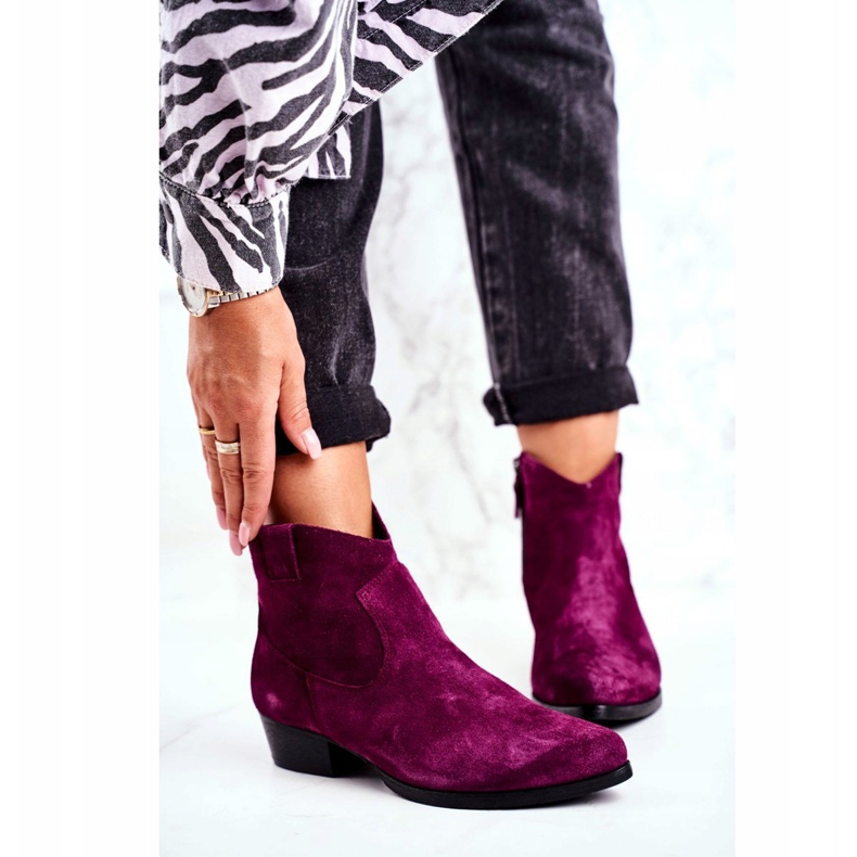 Bottes Femme Daim Maciejka Violet 04289-05 2