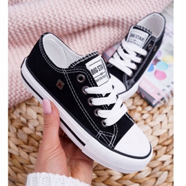 Chaussures Enfant Baskets Big Star Noir FF374206 blanc 3