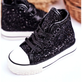 FRROCK Baskets Enfant Shiny High Black Ally le noir 3