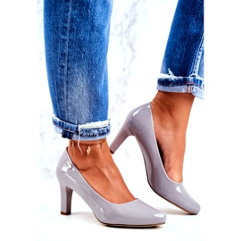 Escarpins femme Sergio Leone Gris Laqué Orsola 2