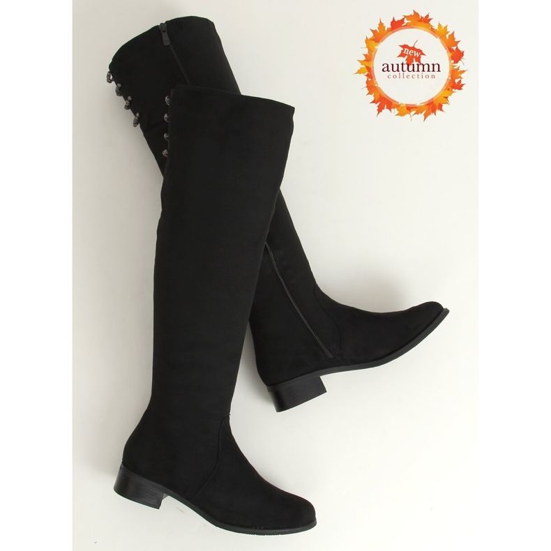 Bottes femme noires W146-1 Noir 2