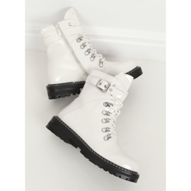 Boots femme laquées blanches 8120-PA Blanc 2 Boots femme laquées blanches 8120-PA Blanc 2