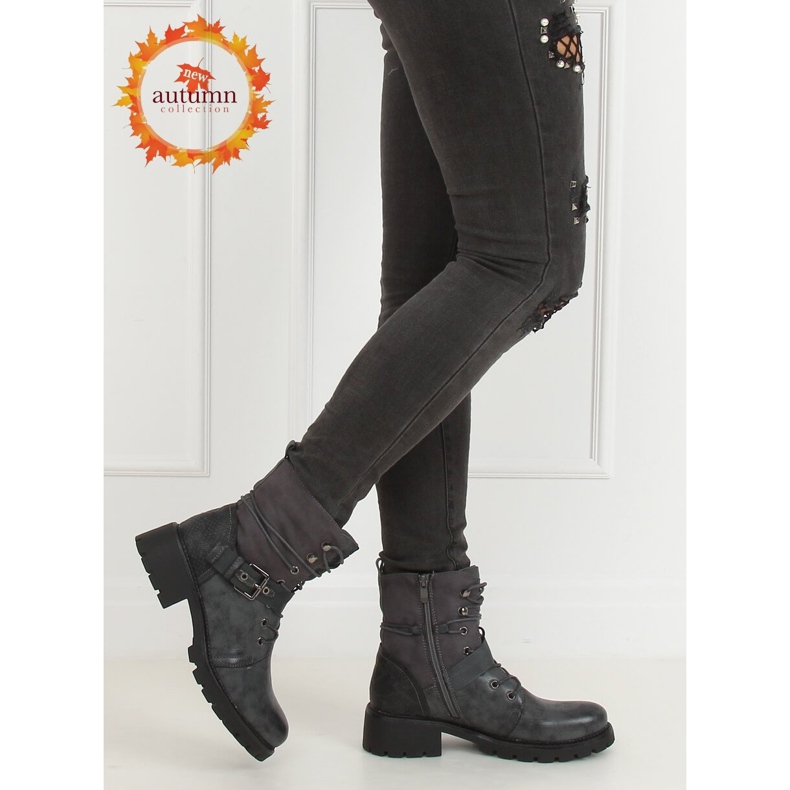 Gris 1215-PA Bottes de travail grises 1