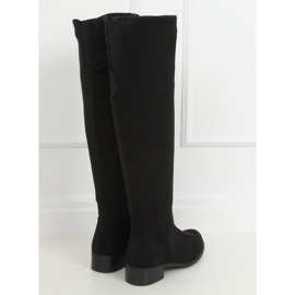 Bottes cavalières femme noires W146-BKOR Noir le noir 1