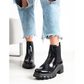 Goodin Chelsea boots sur la plateforme noir 1