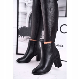 FW1 Bottines Femme à Talon Noir Gunmetal 2