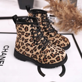 FRROCK Boots enfant à motif léopard Dafne brun multicolore 1