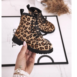 FRROCK Boots enfant à motif léopard Dafne brun multicolore 2