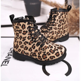 FRROCK Boots enfant à motif léopard Dafne brun multicolore 3