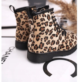 FRROCK Boots enfant à motif léopard Dafne brun multicolore 4