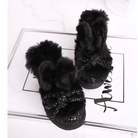 FRROCK Baskets noires Mumi Warm pour enfants 2