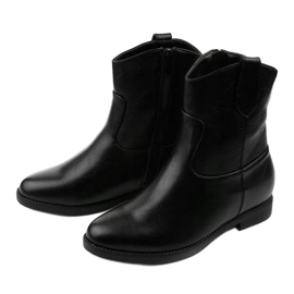 Bottes isolées noires avec un coin Firesoar caché le noir 2