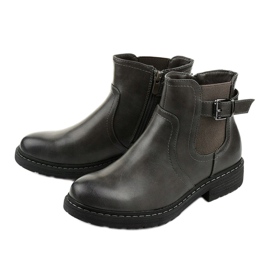Bottes grises des bottes Jodhpur isolées Viccked 2