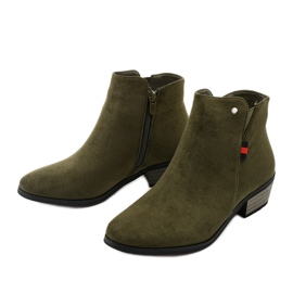 Bottines plates vertes 20Y8039-11 3