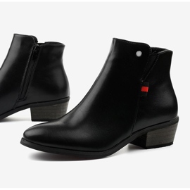 Bottines plates noires 20Y8039-1P le noir 1
