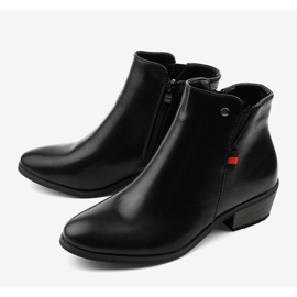 Bottines plates noires 20Y8039-1P le noir 3