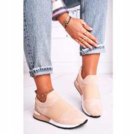 FB2 Chaussures de sport pour femmes Sneakers Slip-on Beige Say Something 2