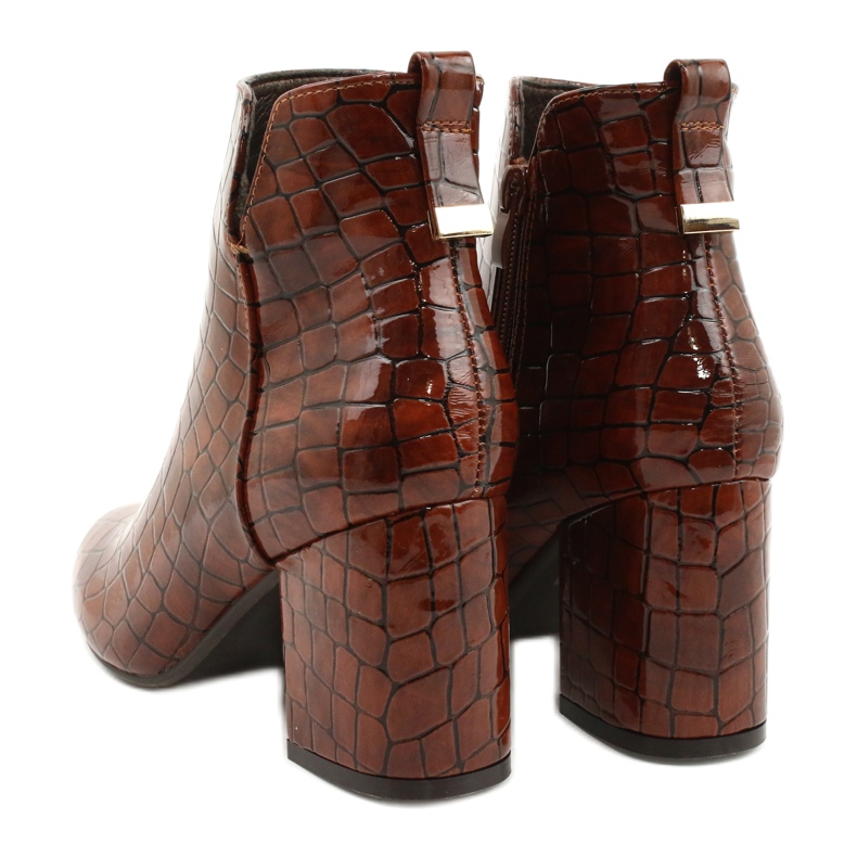 M.Daszyński Bottes isolées Daszyński SA186-1 brun 2