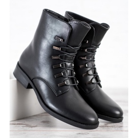 SHELOVET Bottes noires classiques le noir 1