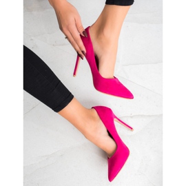 Renda Talons en daim rose 1