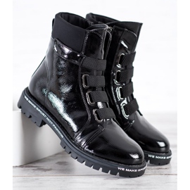 Goodin Ouvriers Laqués Avec Gomme noir 1