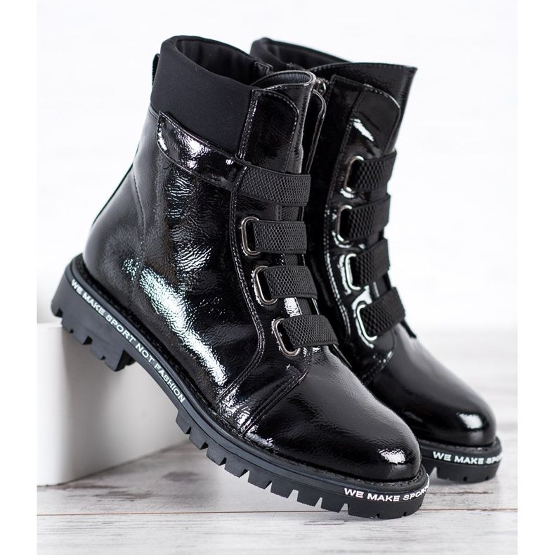 Goodin Ouvriers Laqués Avec Gomme noir 1