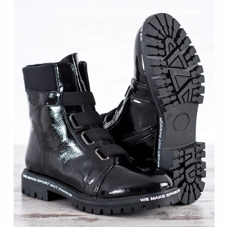 Goodin Ouvriers Laqués Avec Gomme le noir 2