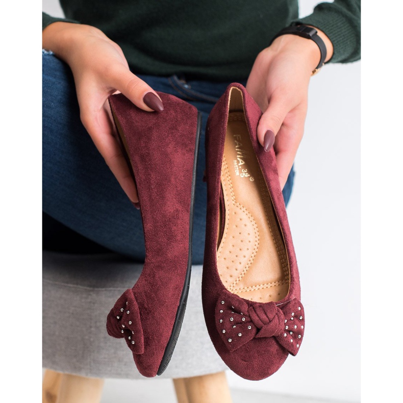 Fama Ballerine compensée rouge 1