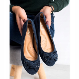 Fama Ballerine compensée bleu marin 1