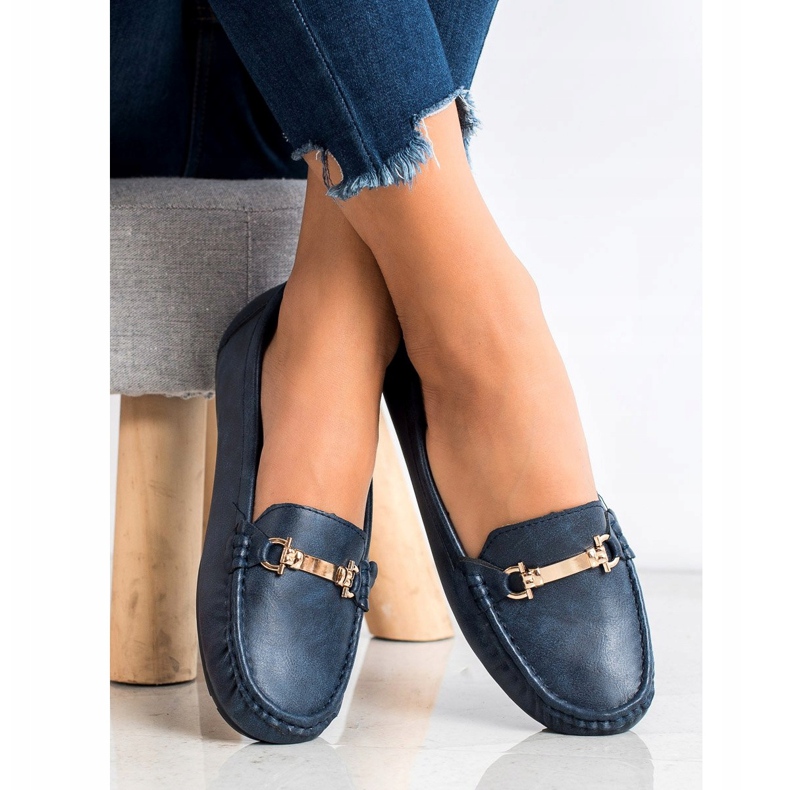 Clowse Mocassins Bleus Avec Ornement bleu marine 1