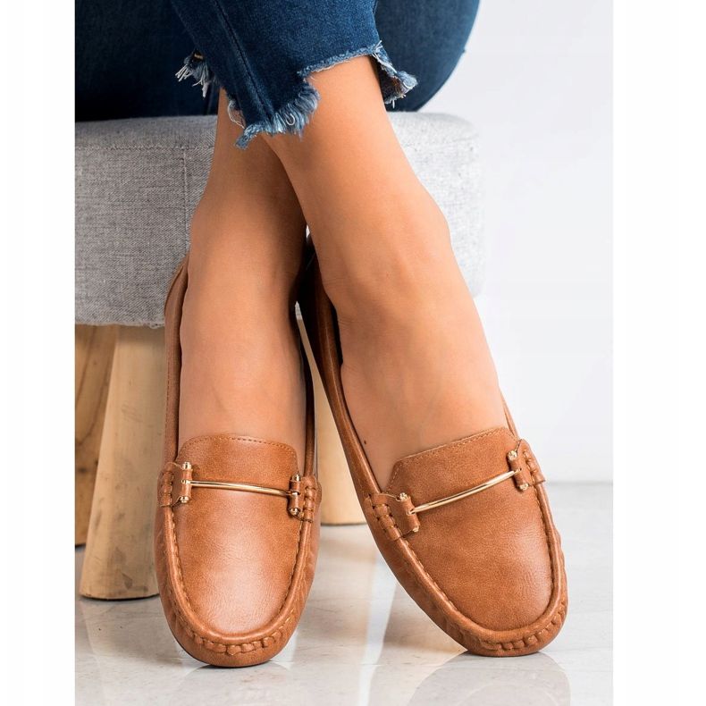 Clowse Mocassins Camel confortables brun 1
