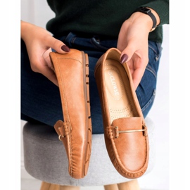 Clowse Mocassins Camel confortables brun 4