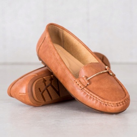 Clowse Mocassins Camel confortables brun 2