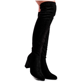 Vinceza Bottines Femme Talon Daim Noir Victoria le noir 4