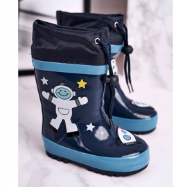 Apawwa Galoches Cosmonaut Mordeso Bleu Marine blanche 1 Apawwa Galoches Cosmonaut Mordeso Bleu Marine blanche 1