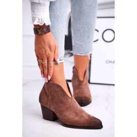 Vinceza Meilleur choix de bottillons pour femmes avec une coupe brun 2