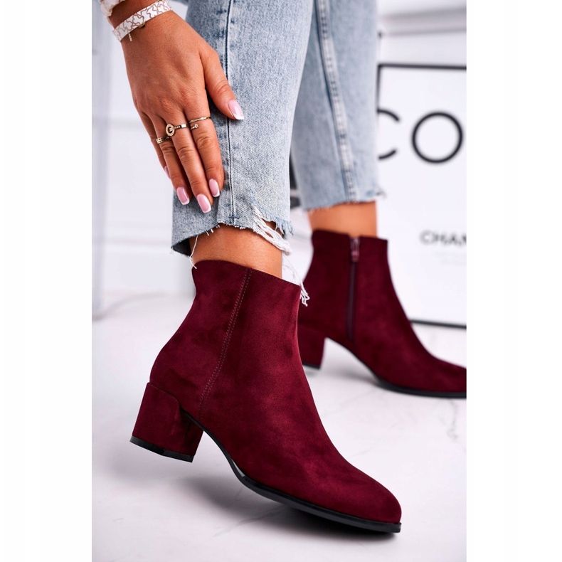 Bottes Femme Sergio Leone Bordeaux BT528 rouge 1
