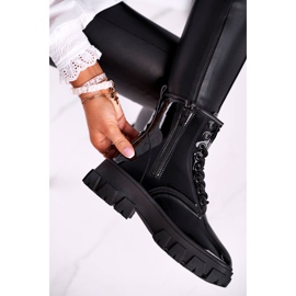 Sergio Todzi Bottines Femme Laquées Noir Linzo Trappers le noir 4