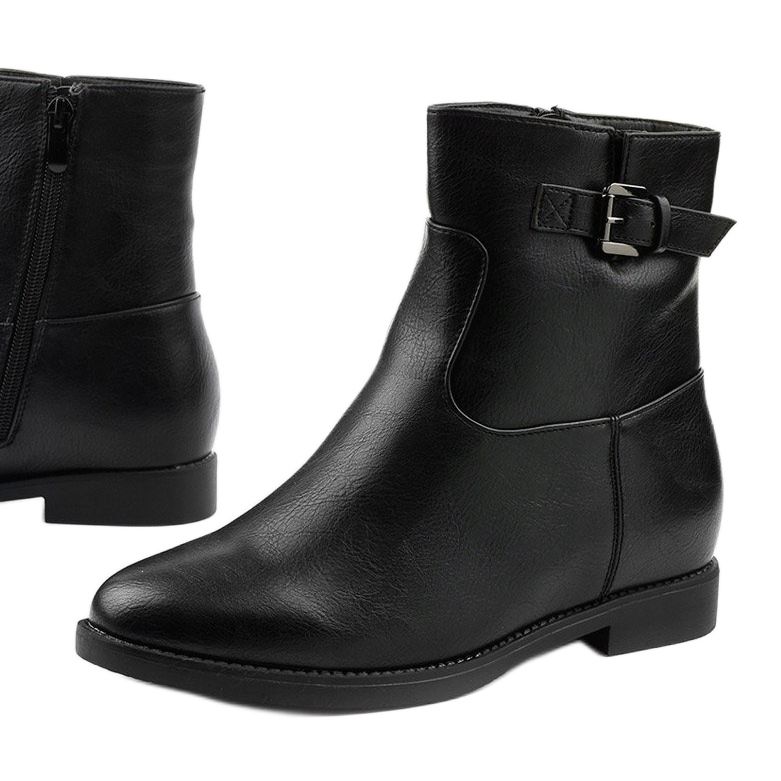 Bottes isolées noires, compensées cachées Mumi 1