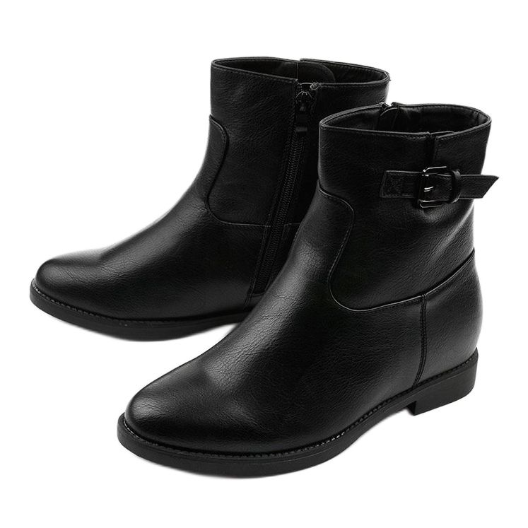Bottes isolées noires, compensées cachées Mumi 2
