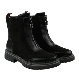 BM Bottines plates isolées noires Shadowgrain le noir 2