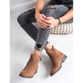 Evento Bottes décontractées confortables brun 3