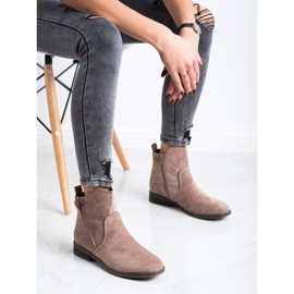 Evento Bottes décontractées confortables beige 3
