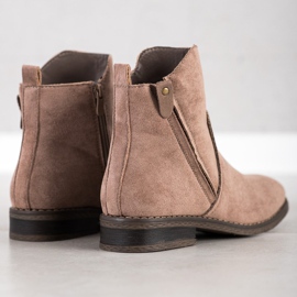 Evento Bottes décontractées confortables beige 1
