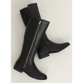 Bottes noires pour femmes ZW10 Black le noir 4