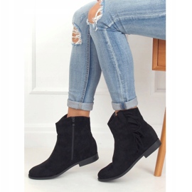 Bottines noires style bohème, noir 688-A99 Noir le noir 3