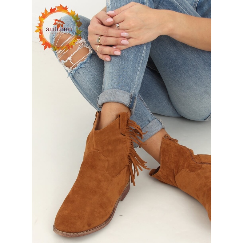 Bottes dans le style de boho camel 688-A99 Camel brun multicolore 1