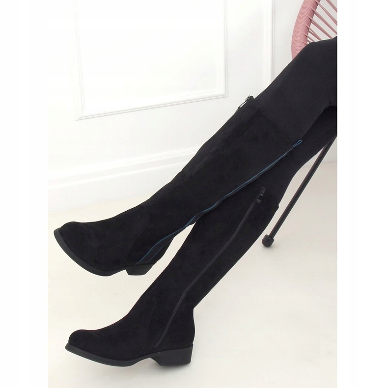 Bottes cavalières femme noires 7962-PG Noir le noir 1