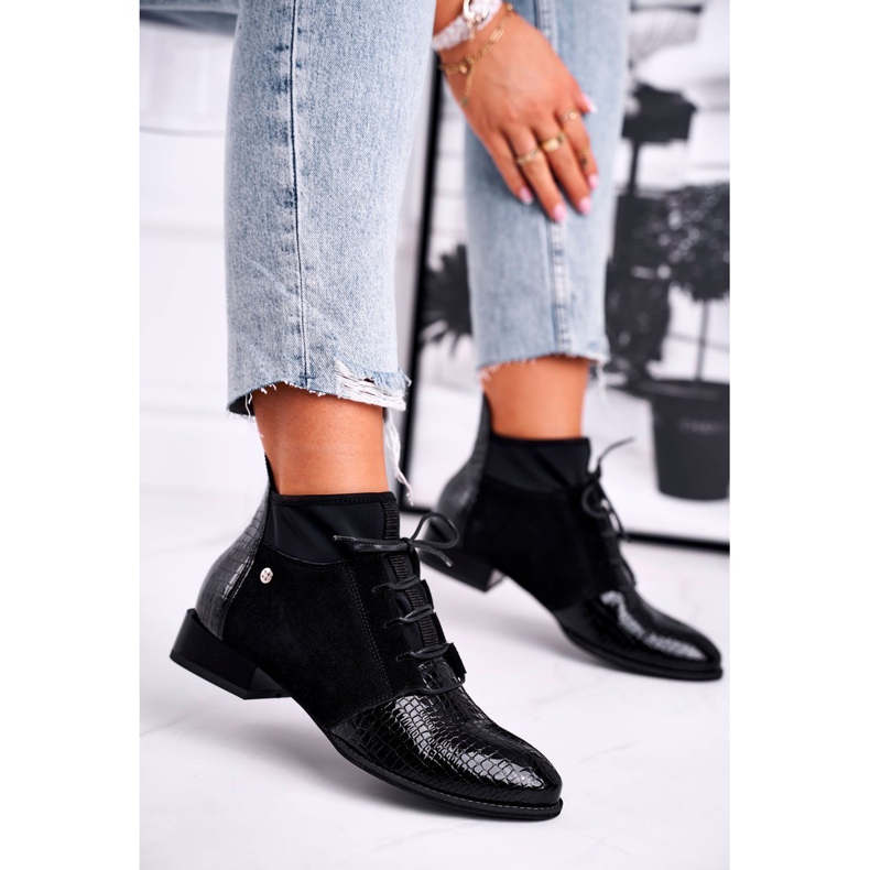 Bottes Femme Cuir Maciejka Noir 04744-20 le noir 1